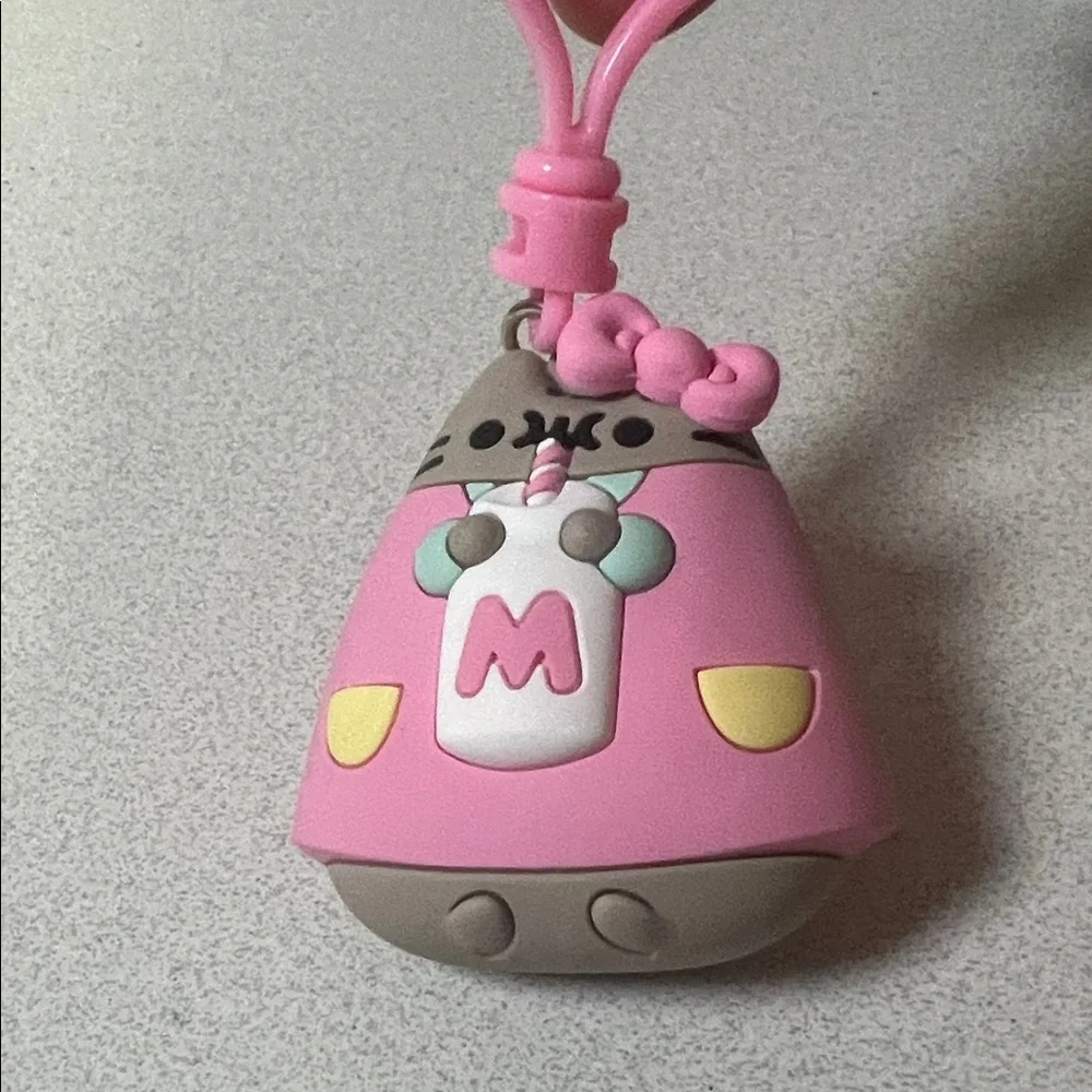 Sanrio Pink and Gray Cat Bag Charm